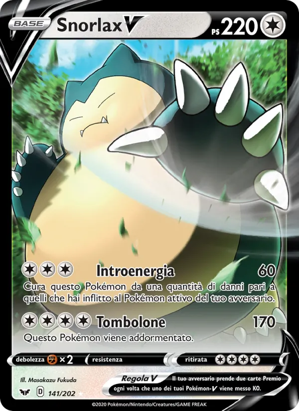 Snorlax V Spada e Scudo 141/202