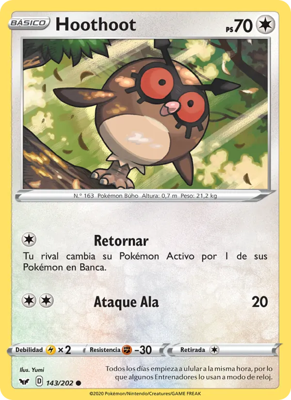 Hoothoot Espada y Escudo 143/202