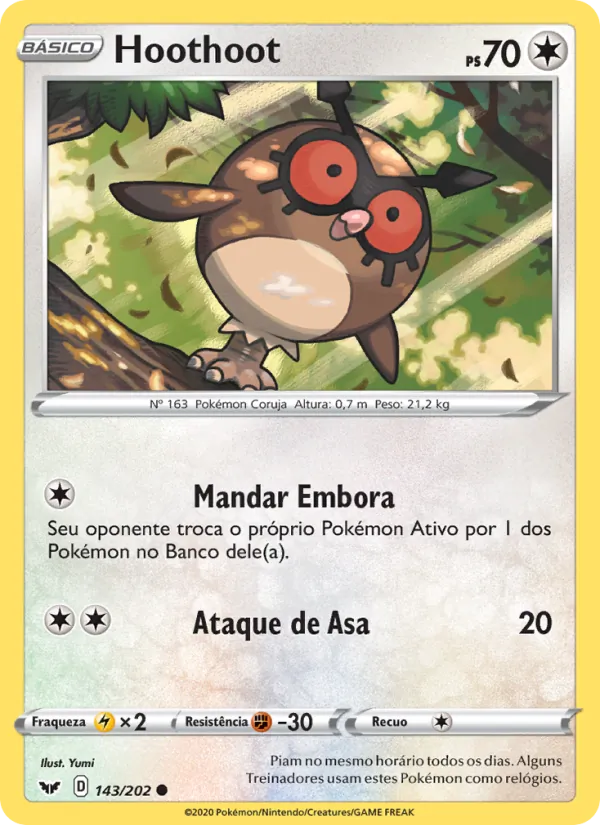 Hoothoot Espada e Escudo 143/202