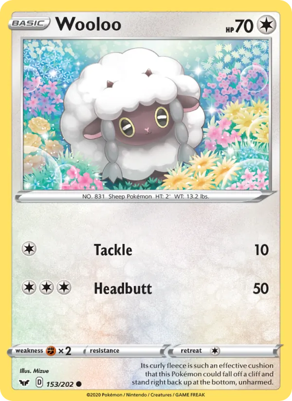 Wooloo Sword & Shield 153/202