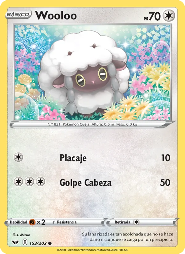 Wooloo Espada y Escudo 153/202