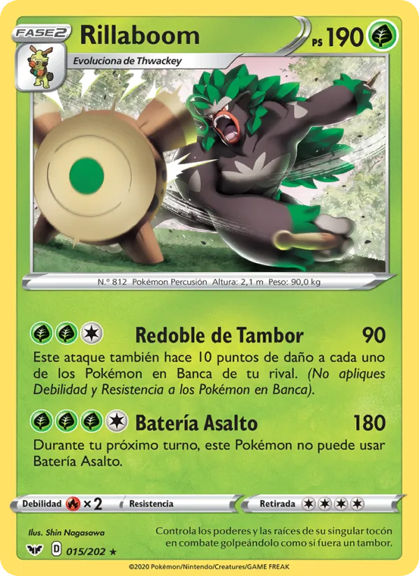 Rillaboom Espada y Escudo 15/202