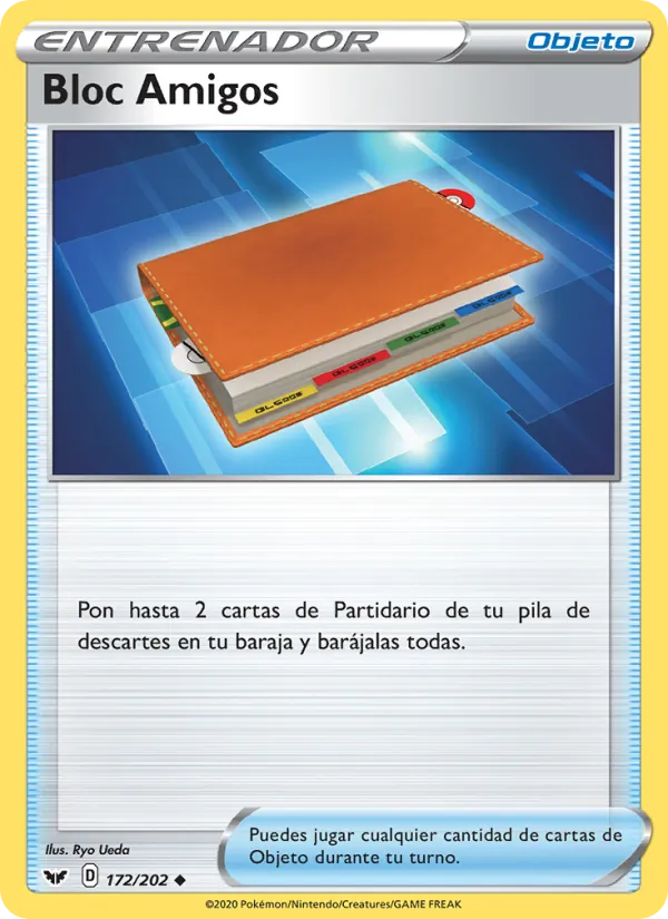 Bloc Amigos Espada y Escudo 172/202