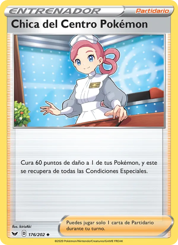 Chica del Centro Pokémon Espada y Escudo 176/202