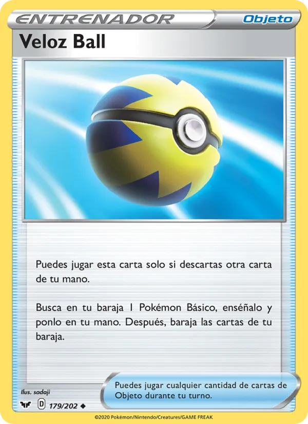 Veloz Ball Espada y Escudo 179/202