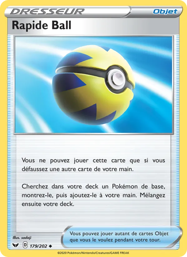 Rapide Ball Épée et Bouclier 179/202