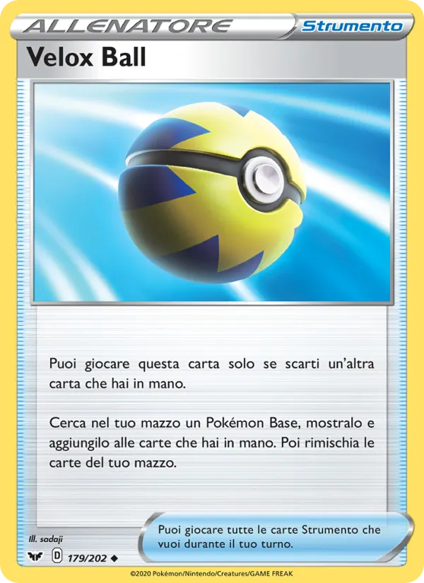 Velox Ball Spada e Scudo 179/202