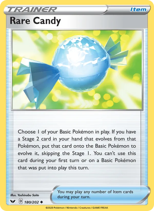 Rare Candy Sword & Shield 180/202