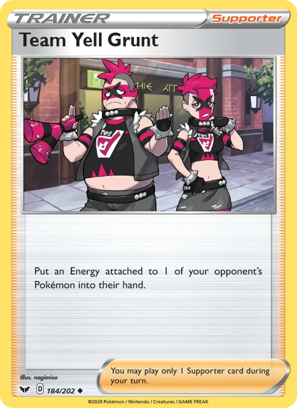 Team Yell Grunt Sword & Shield 184/202