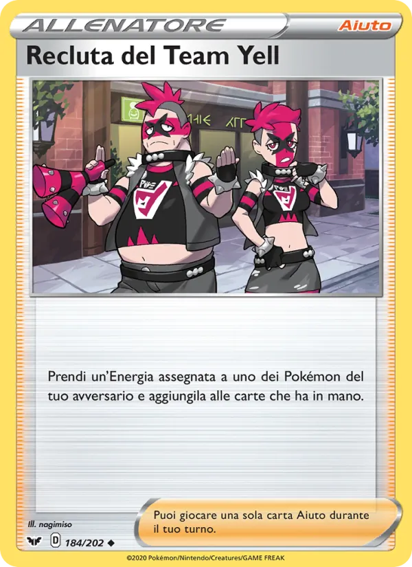 Recluta del Team Yell Spada e Scudo 184/202