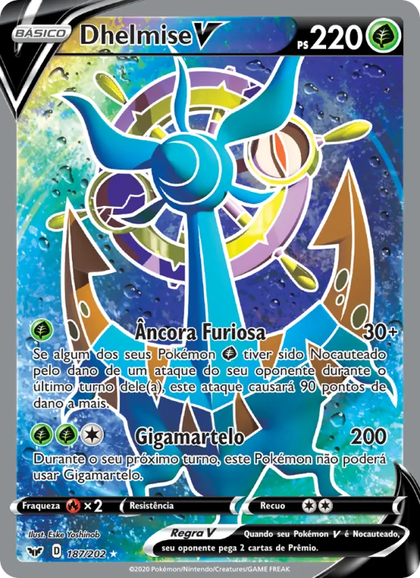 Dhelmise V Espada e Escudo 187/202
