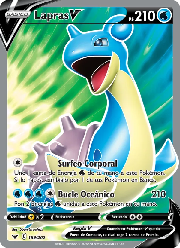 Lapras V Espada y Escudo 189/202