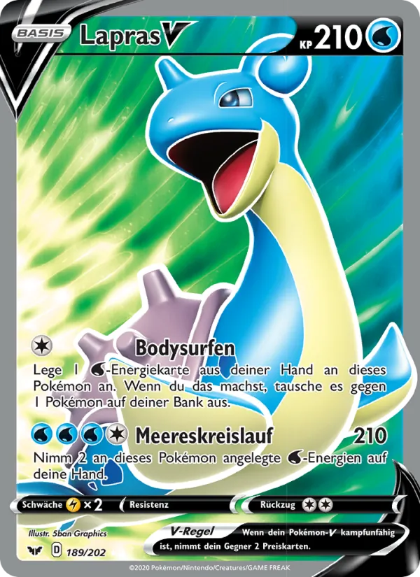 Lapras V Schwert & Schild 189/202