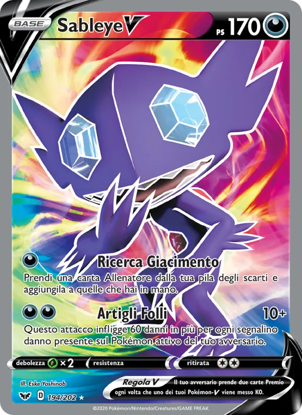 Sableye V Spada e Scudo 194/202