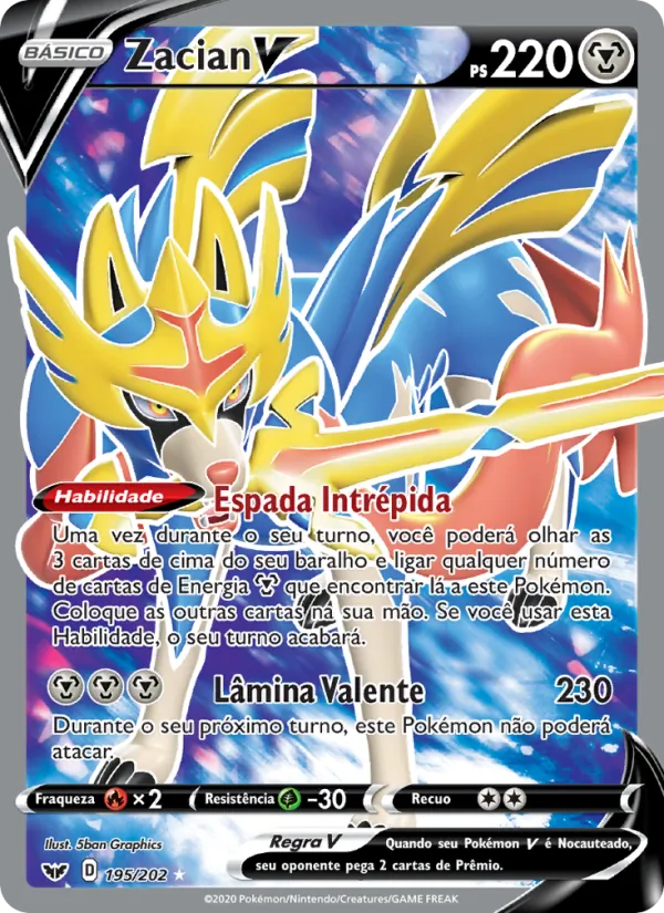 Zacian V Espada e Escudo 195/202