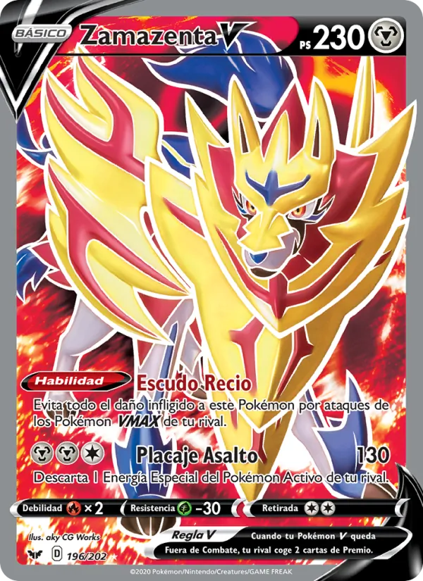 Zamazenta V Espada y Escudo 196/202