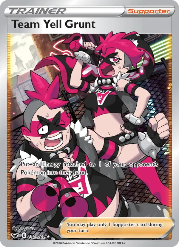 Team Yell Grunt Sword & Shield 202/202