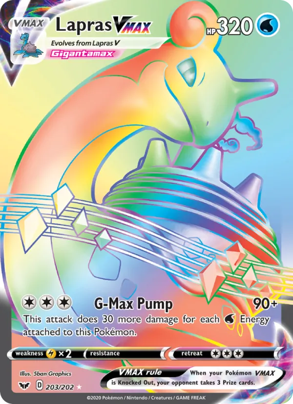 Lapras VMAX Sword & Shield 203/202