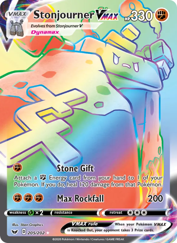 Stonjourner VMAX Sword & Shield 205/202