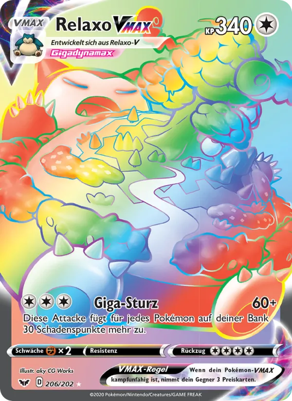 Relaxo VMAX Schwert & Schild 206/202