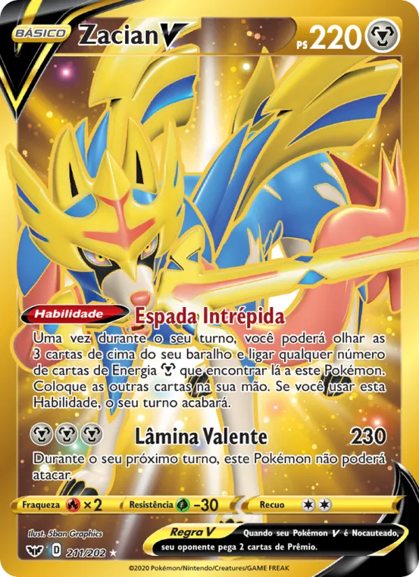 Zacian V Espada e Escudo 211/202