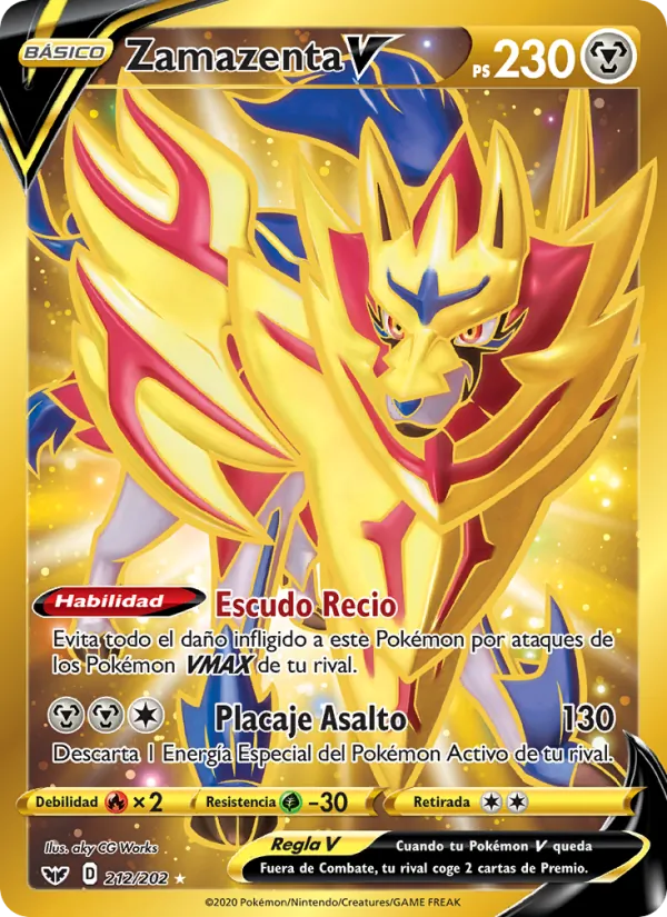 Zamazenta V Espada y Escudo 212/202