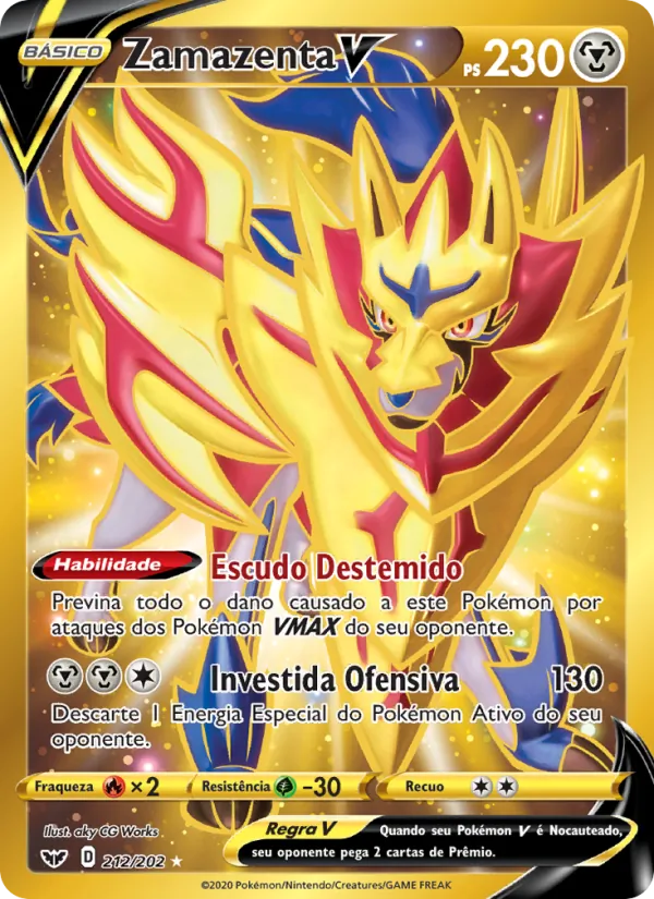 Zamazenta V Espada e Escudo 212/202