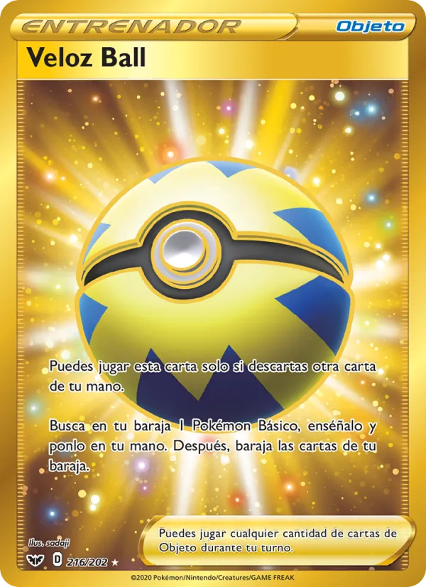 Veloz Ball Espada y Escudo 216/202