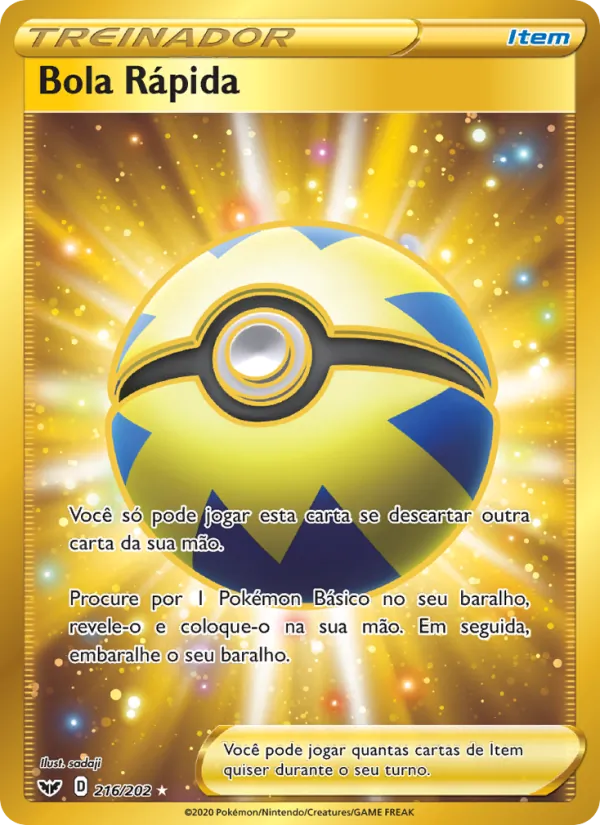 Bola Rápida Espada e Escudo 216/202