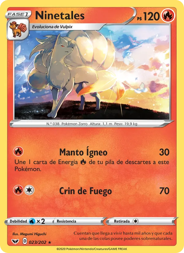 Ninetales Espada y Escudo 23/202