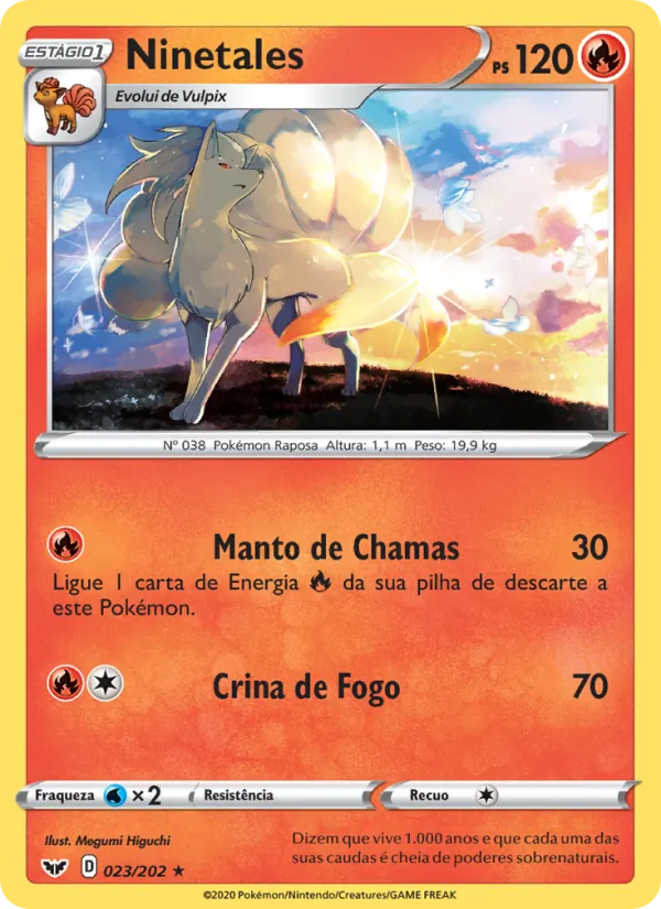 Ninetales Espada e Escudo 23/202