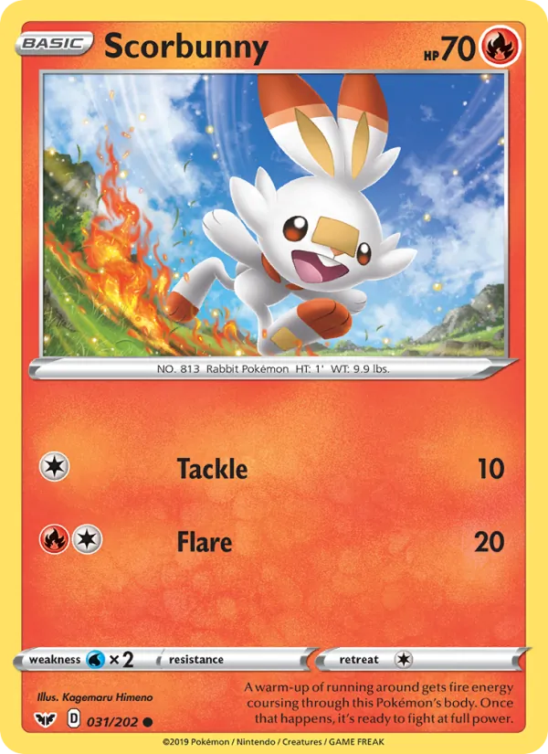 Scorbunny Sword & Shield 31/202
