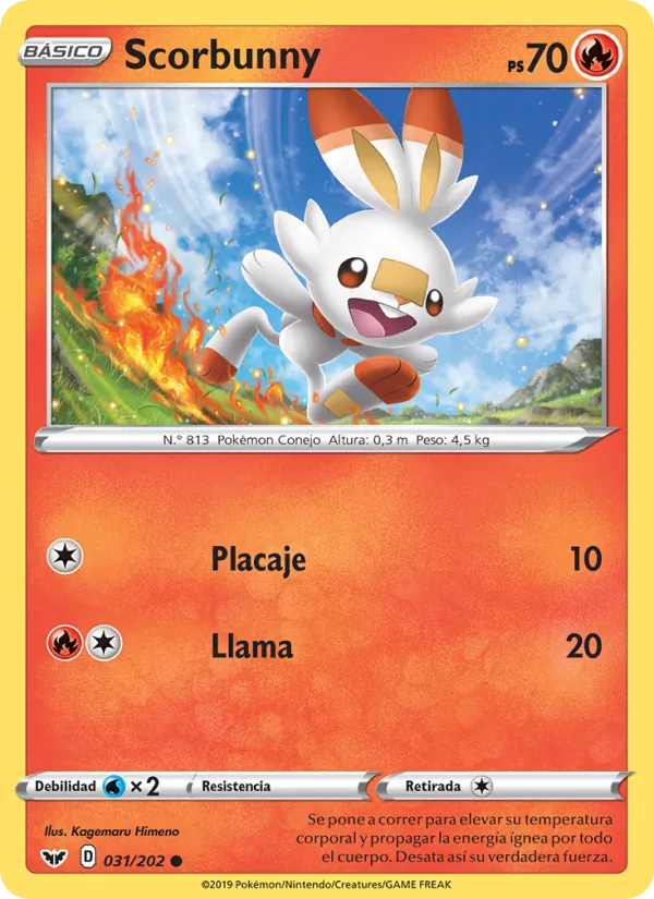 Scorbunny Espada y Escudo 31/202