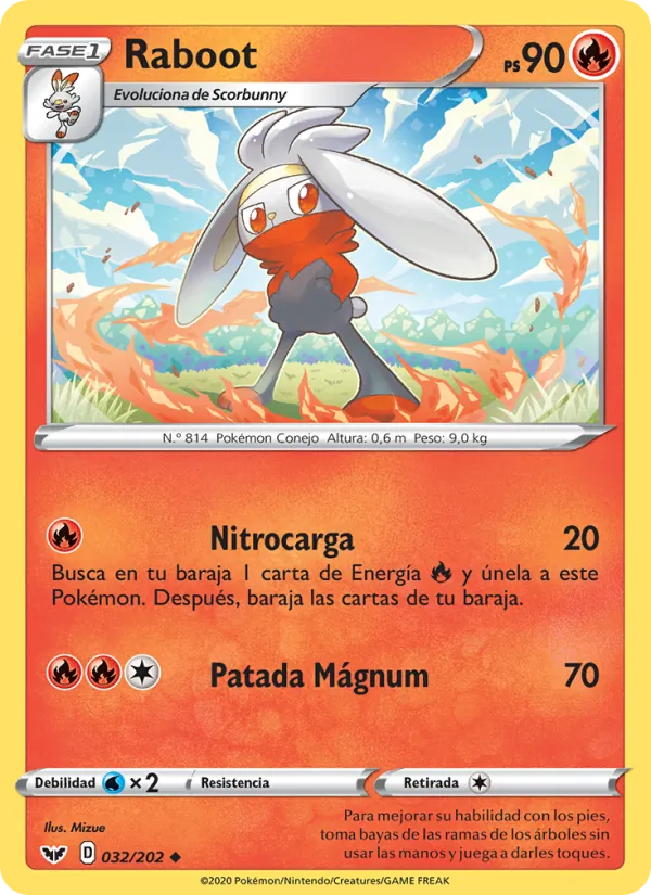 Raboot Espada y Escudo 32/202