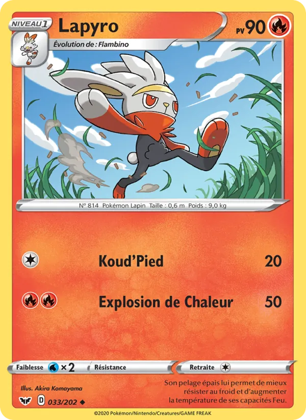 Lapyro Épée et Bouclier 33/202