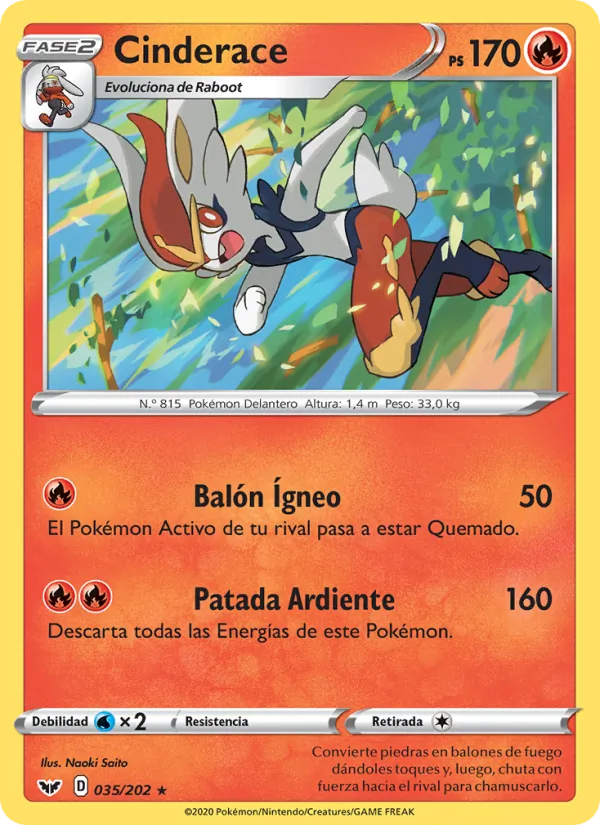 Cinderace Espada y Escudo 35/202