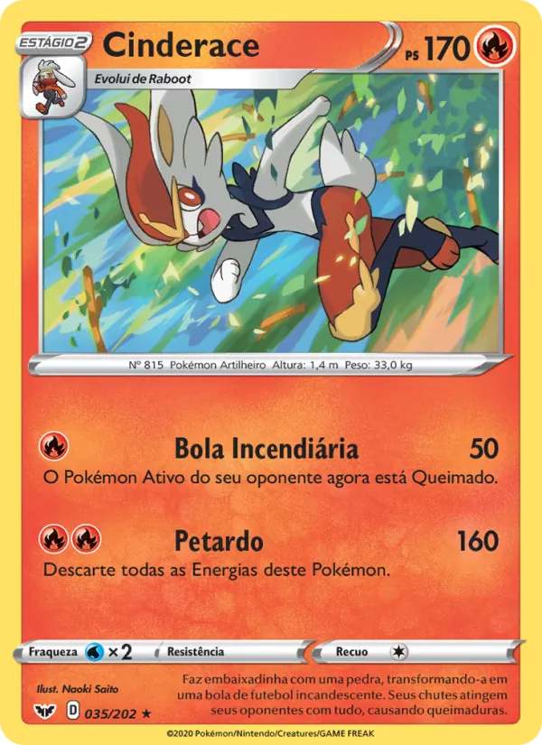 Cinderace Espada e Escudo 35/202