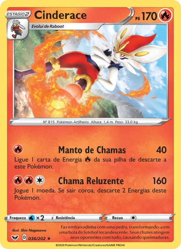 Cinderace Espada e Escudo 36/202