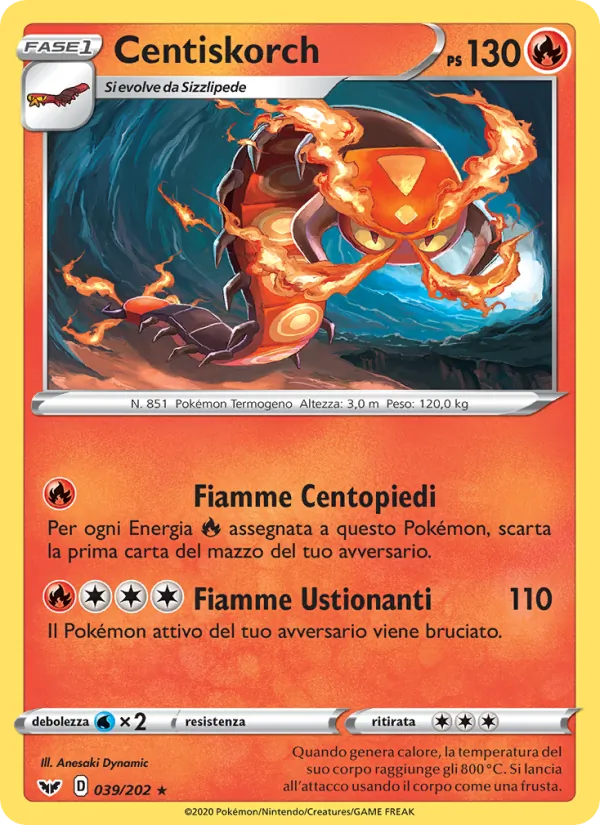 Centiskorch Spada e Scudo 39/202