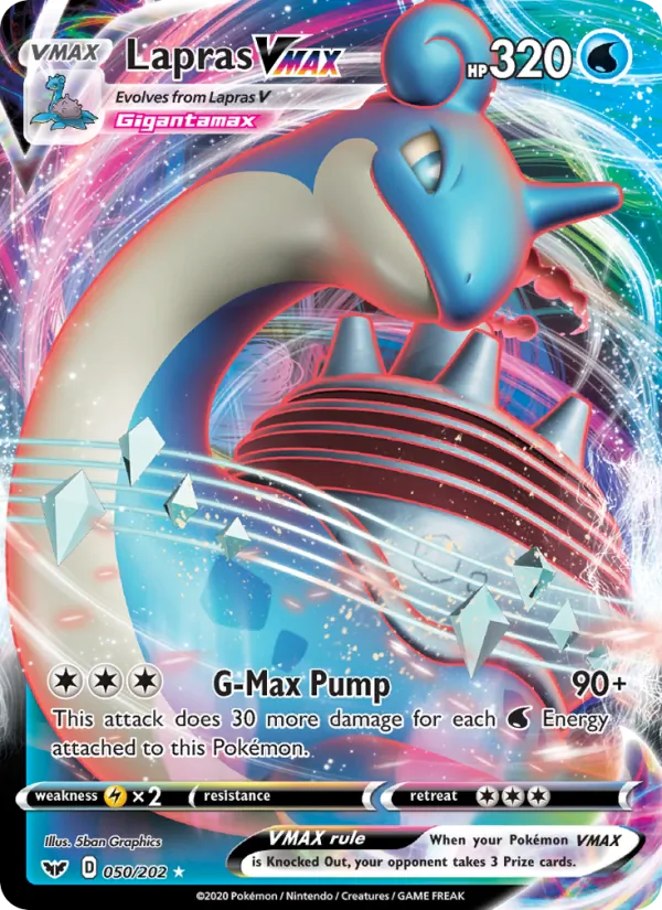 Lapras VMAX Sword & Shield 50/202