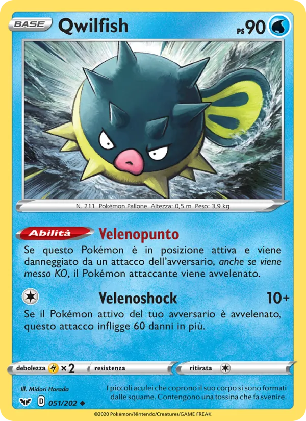 Qwilfish Spada e Scudo 51/202
