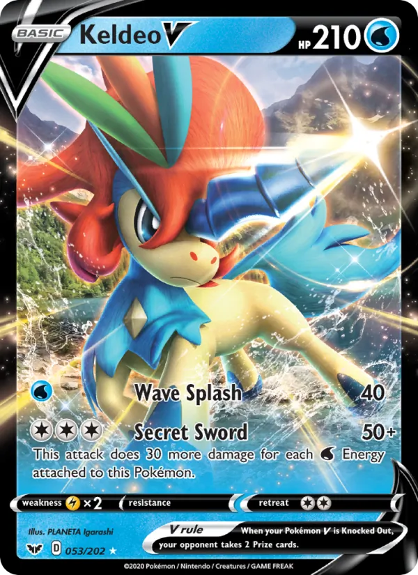 Keldeo V Sword & Shield 53/202