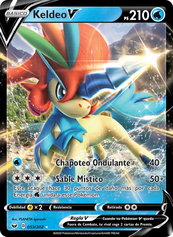 Keldeo V Espada y Escudo 53/202
