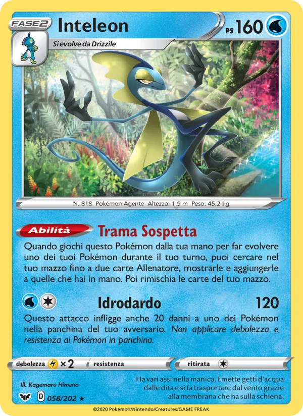 Inteleon Spada e Scudo 58/202