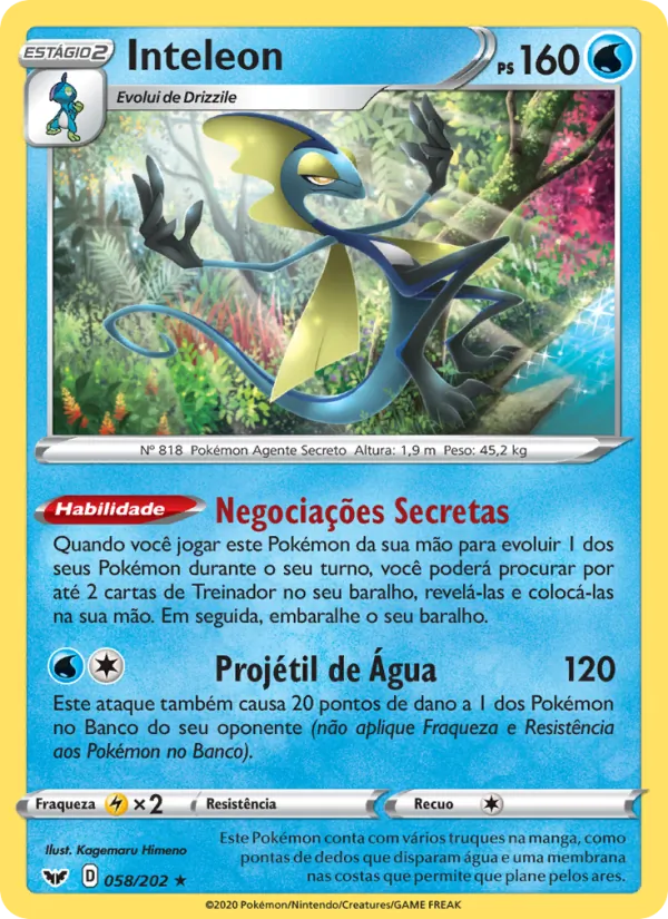 Inteleon Espada e Escudo 58/202