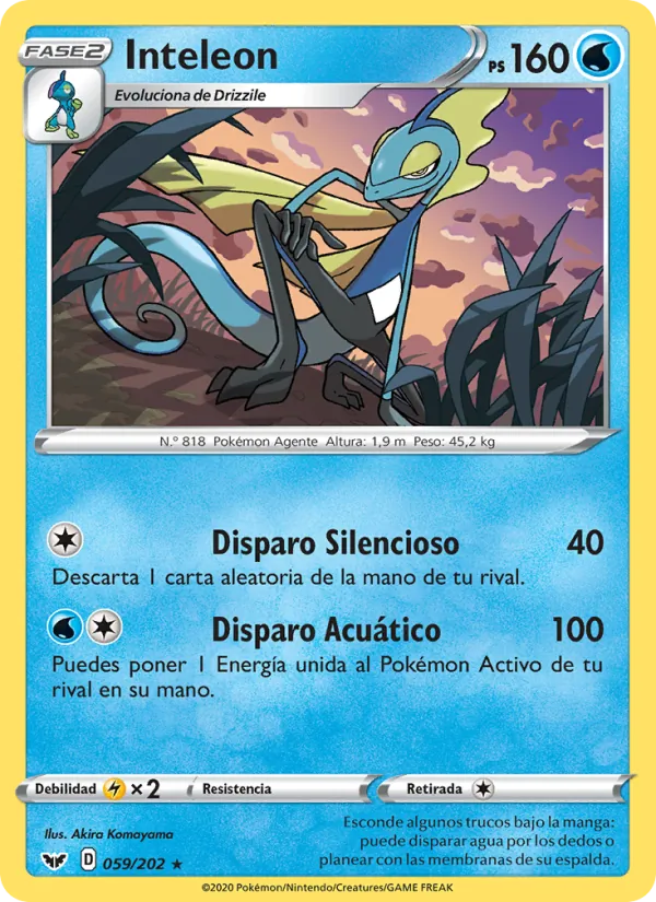 Inteleon Espada y Escudo 59/202