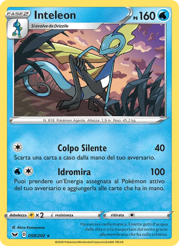 Inteleon Spada e Scudo 59/202