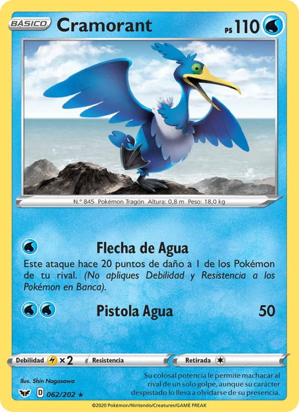 Cramorant Espada y Escudo 62/202