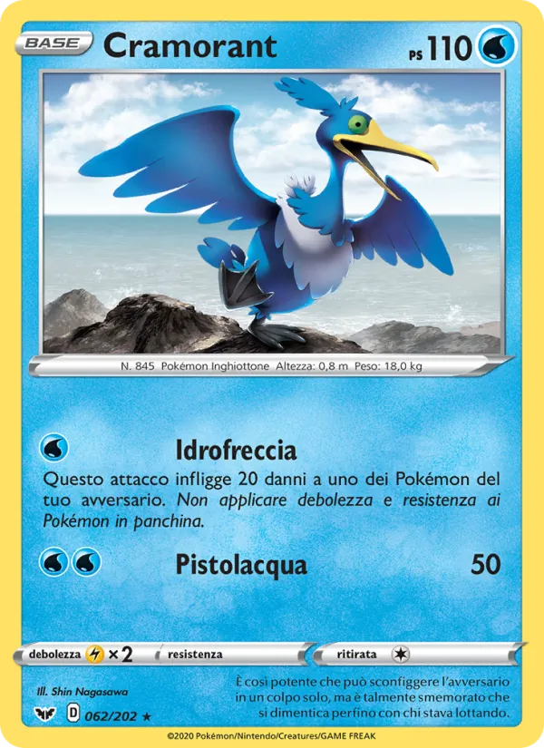 Cramorant Spada e Scudo 62/202