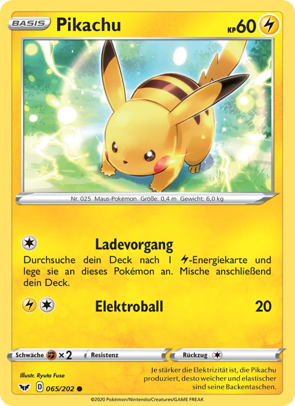 Pikachu Schwert & Schild 65/202